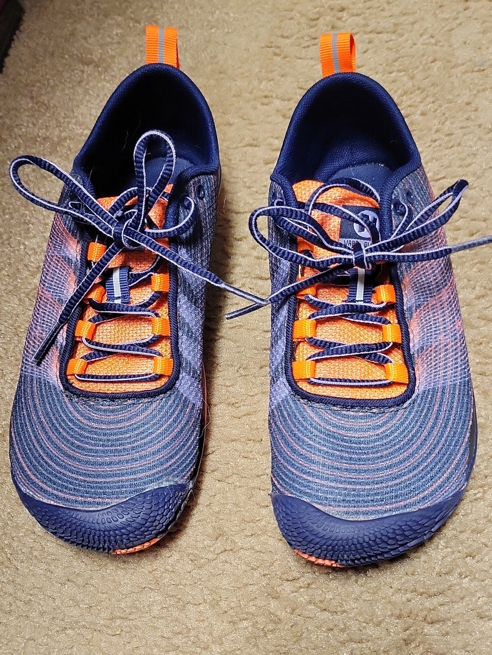 Merrell Vapor Glove 2 Womens 6.5 Shoes Crown Blue / Coral Barefoot Sneaker